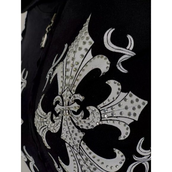 Affliction Women's Hoodie Sweat Shirt MARIA CROSS - Picture 8 of 11